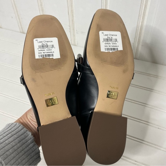 Louise et Cie Emlen Tortoise Chain Black Leather Classic Loafer 617 - Picture 7 of 11